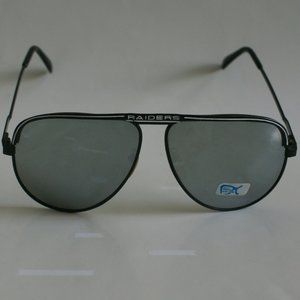 NWT TruVintage 80's Classic Sports Aviator w/"RAIDERS" top bar logo Sunglasses